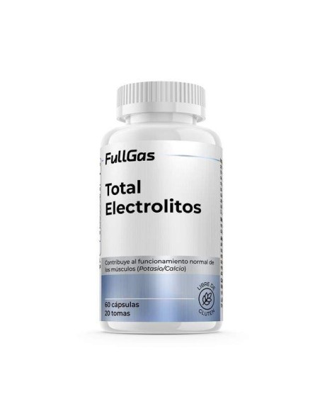 Electrolytes totales - Sels minéraux dans des capsules. Basé sur des minéraux, du gingembre et des vitamines