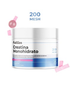 Creatine Monohydrate 200 poudre de maille - Bubblegum - 250g 2