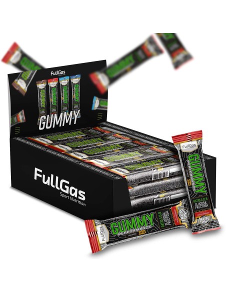Caja 20x Gummy (Bar à Gominola) - Avec de la caféine - Fraise