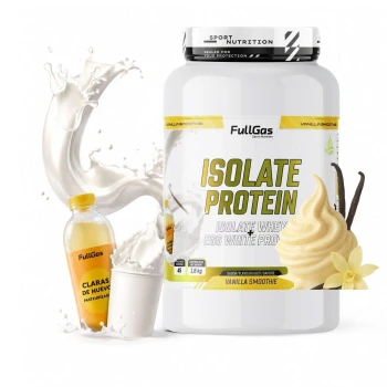 Isolat de lactosérum + Protéine de blanc d'œuf - Smoothie à la vanille - 1,8kg 2