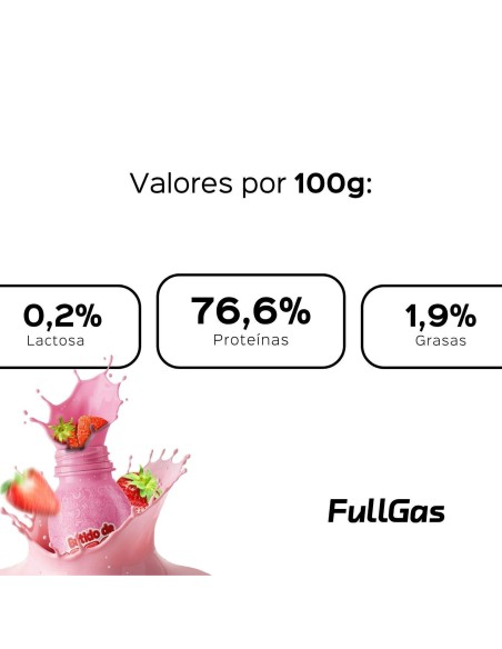 Sérum isolé + protéines d'œufs claires - Fraise mendicité - 1,8 kg