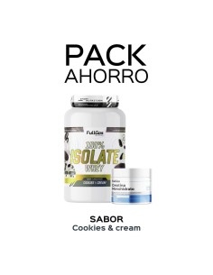 Crème Cookies Isolate Whey 900g + Monohydrate de créatine...