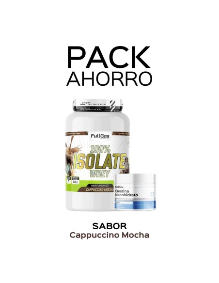 Pack Isolate Whey 900g (Cappuccino Mocha) + Creatina Monohidrato 250g