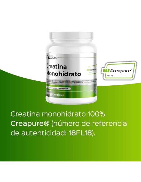 Creapure® (Creatina Monohidrato en polvo) - Neutro - 500g