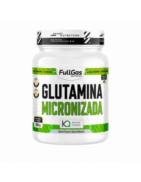 Glutamina micronizada (Kyowa®) en polvo - Neutro - 500g