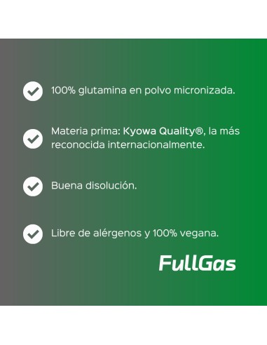 Glutamina micronizada (Kyowa®) en polvo -...