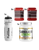 Pack endurance - Carbolider Xtreme (Orange) + Gels + Biddon 1L