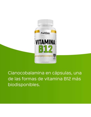 Vitamine B12 (1000 μg de cyanocobalin) - 60 gélules