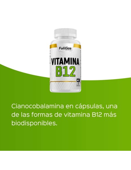 Vitamine B12 (1000 μg de cyanocobalin) - 60 gélules