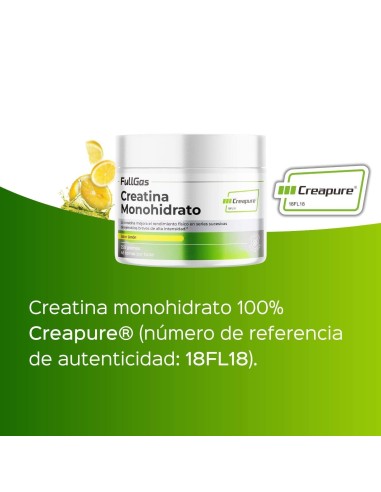 Creapure® (poudre de créatine monohydrate) - Citron - 250g