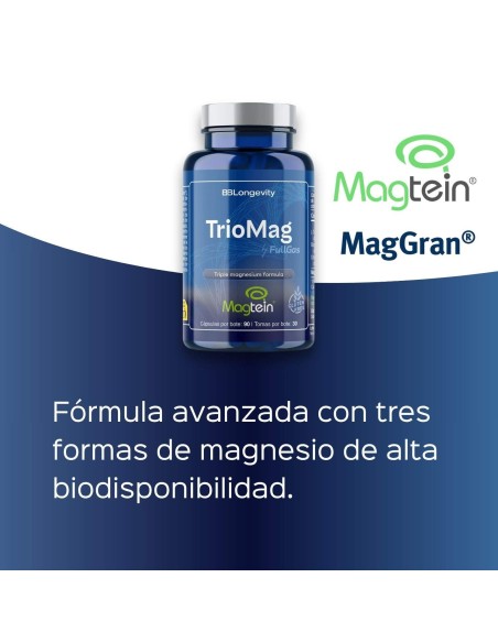 Acheter Triomag (formule Triple Magnesium: Treonato Magtein® + Bisglicate + citrate)