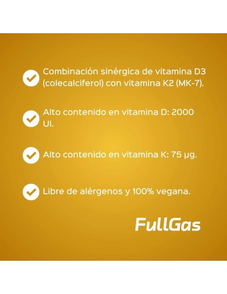 Vitamine D3-K2 - Capsules - 60 tomas