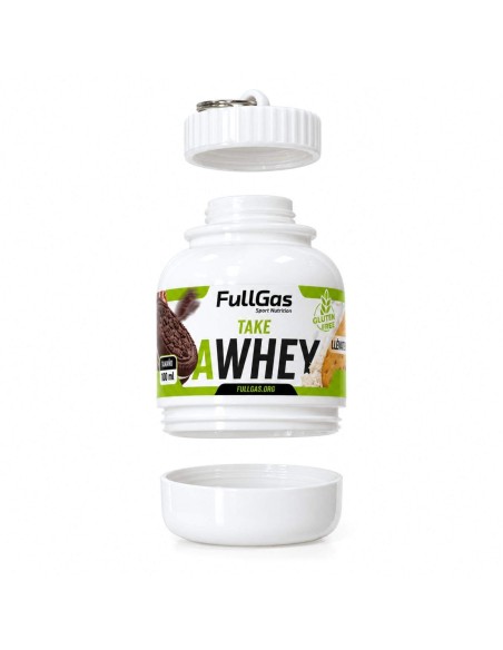 R001 – Porte-clés pour protéine – TAKE A-WHEY – 100 ml