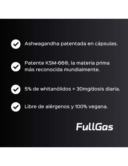 Ashwagandha KSM-66® (300 mg) - 60 gélules
