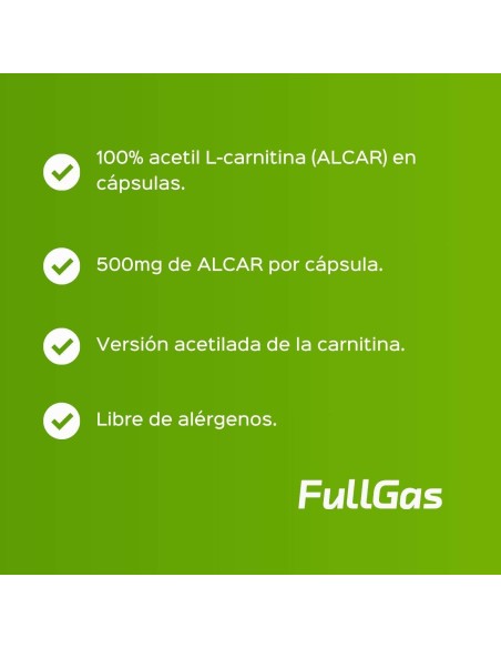 Alcar (acétyl l-Carnitine) - 120 capsules