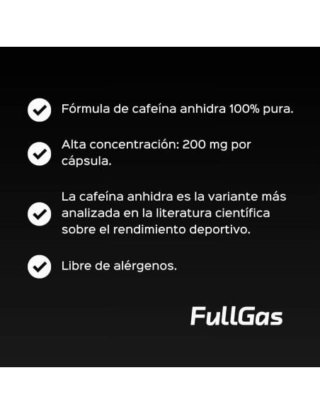 Caféine anhydre (200 mg) – 60 gélules