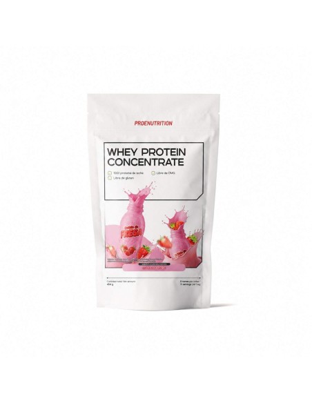 100% Protéine de lactosérum (concentré) - Smoothie à la fraise - 454g