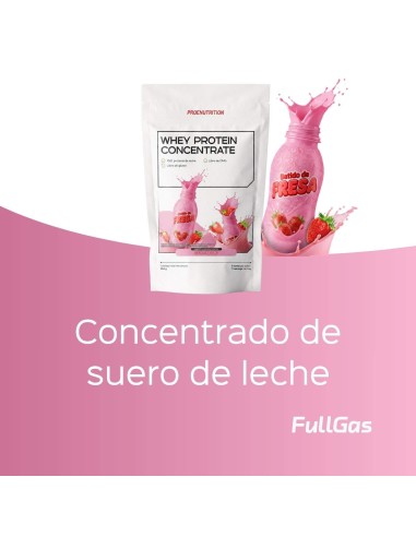 100% Whey Protein (Concentrado) - Batido de fresa - 454g