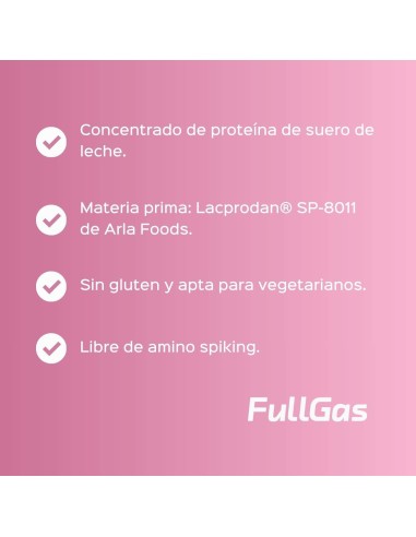100% Whey Protein (Concentrado) - Batido de fresa - 454g