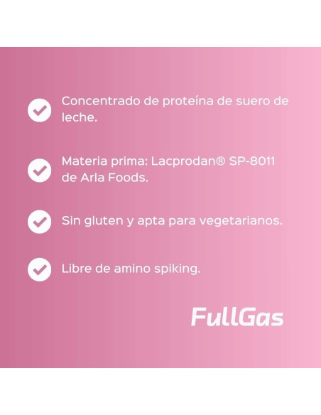 100% Whey Protein (Concentrado) - Batido de fresa - 454g