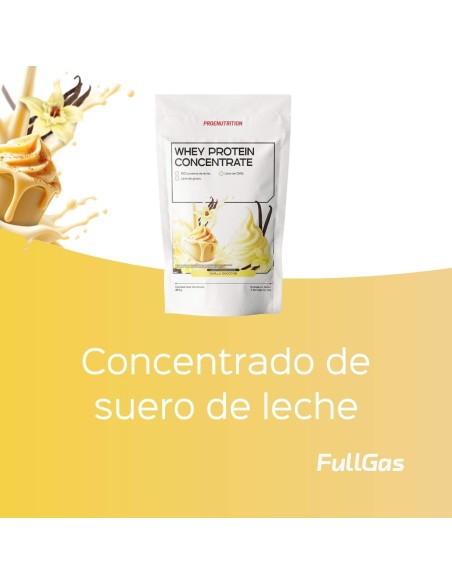 100% Whey Protein (Concentrado) - Vainilla smoothie - 454g