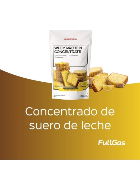 100% Whey Protein (Concentrado) - Bizcocho de Limón - 454g