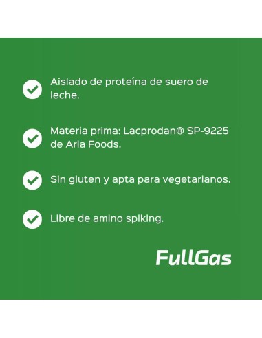 100% Isolate Whey (Aislado) - Neutro/Natural - 454g