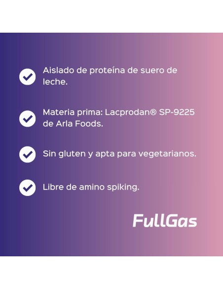 100% Isolate Whey (Aislado) - Yogur Frutas del Bosque - 454g