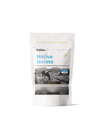 Isolat natif (lactosérum) - Sans édulcorant - Chocolat noir - 454g