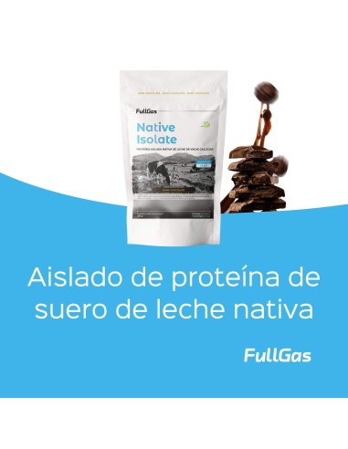 Isolat natif (lactosérum) - Sans édulcorant - Chocolat noir - 454g