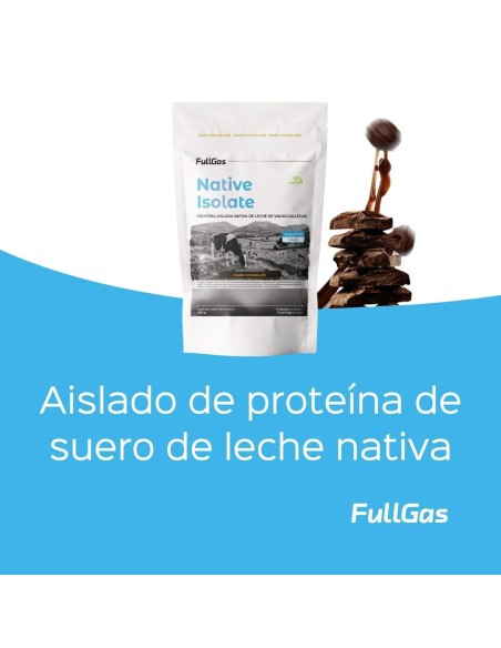 Native Isolate (Whey Nativa) - Sin Edulcorante - Chocolate negro - 454g