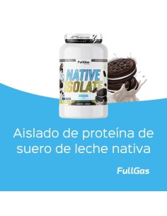 Native Isolate (Whey Nativa) - Con Edulcorante - Cookies & cream - 1,8kg 2