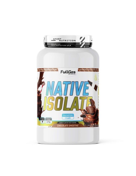 Isolat indigène (lactosérum) - Avec édulcorant - Smoothie au chocolat - 1,8 kg