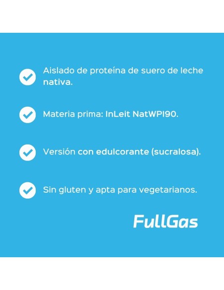 Native Isolate (Whey Nativa) - Con Edulcorante - Chocolate smoothie - 1,8kg
