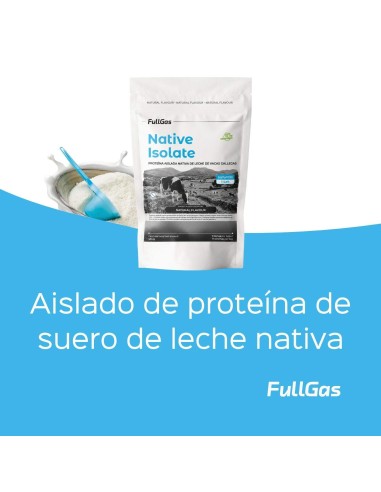 Isolat indigène (natif de lactosérum) - Sans édulcorant - Naturel - 454g