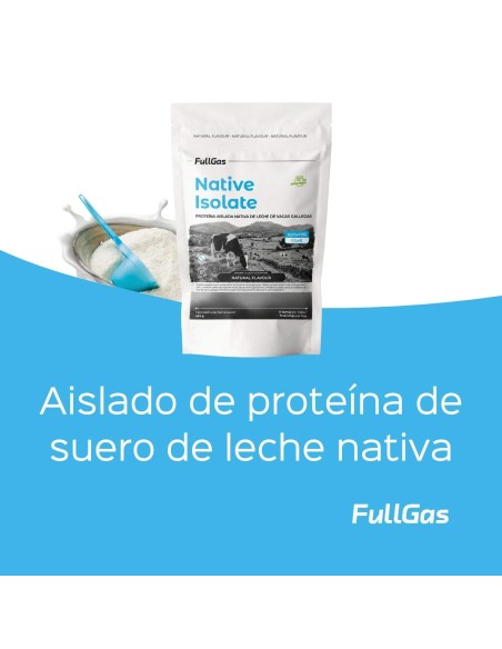 Isolat indigène (natif de lactosérum) - Sans édulcorant - Naturel - 454g
