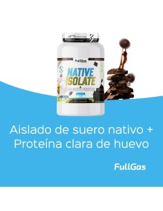 Native Isolate + Proteína Clara Huevo - Sin Edulcorante - Chocolate negro - 1,8kg 2