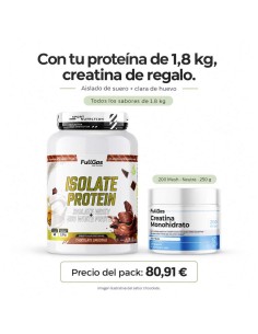 Sérum isolé + œuf de protéines transparent - Smoothie au chocolat - 1,8 kg
