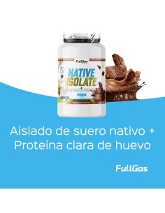 Isolat natif + protéines d'œufs transparentes - Avec édulcorant - Smoothie au chocolat - 1,8 kg 2