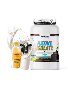 Isolat indigène + protéines d'œufs transparentes - Sans édulcorant - Chocolat noir - 900g