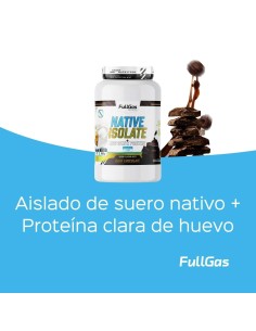 Native Isolate + Proteína Clara Huevo - Sin Edulcorante - Chocolate negro - 900g 2