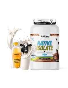 Isolat natif + protéines d'œufs transparentes - Avec édulcorant - Smoothie au chocolat - 900g