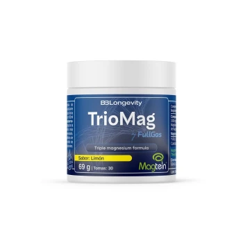 Triomag - Formule triple magnésium. Avec le trépquet de magnésium, le bisglicinate de magnésium et le citrate de magnésium
