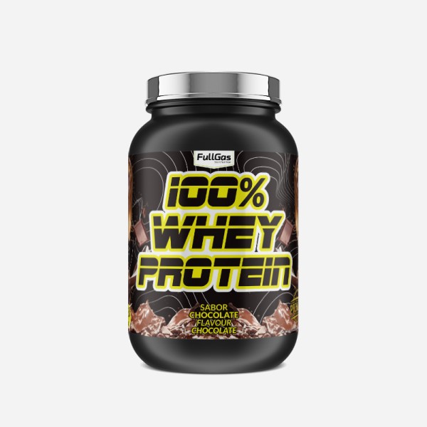 100% Whey Concentrate - Proteína concentrada sabor chocolate - 1,8kg