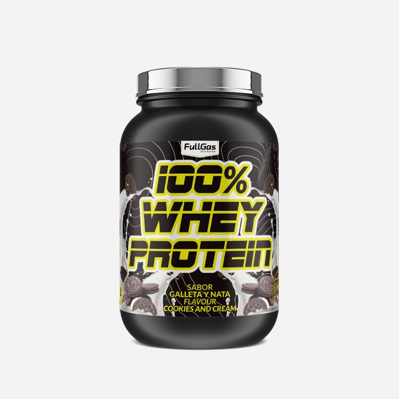 100% Whey Concentrate - Protéine concentrée goût cookies and cream - 1,8kg