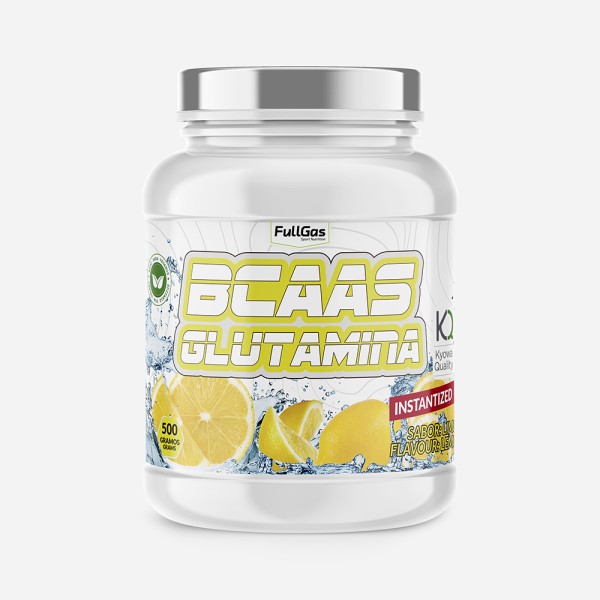 BCAAS + GLUTAMINA Limón 500g