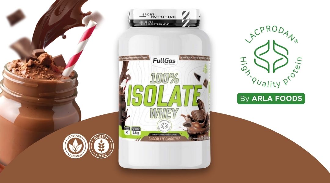 100% Isolate Whey (Aislado) - Chocolate smoothie - 1,8kg