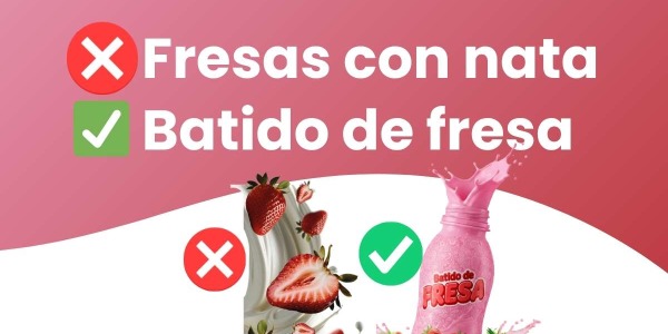 Cambiamos las "Fresas con Nata" por... ¡Batido de Fresa!