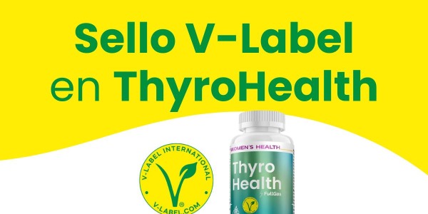 Conseguimos el sello vegano V-Label en la fórmula ThyroHealth