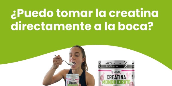 ¿Puedo tomar la creatina directamente a la boca?